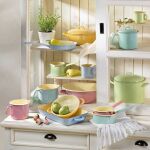 Patelnia emaliowana do omletów i innych potraw z jajek 20 cm Riess Nature Green - 2