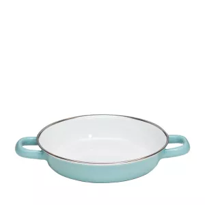 Patelnia emaliowana do omletów i innych potraw z jajek 20 cm Riess Nature Green