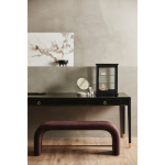 Witryna na biurko drewniana czarna Black Wood Nordal - 3