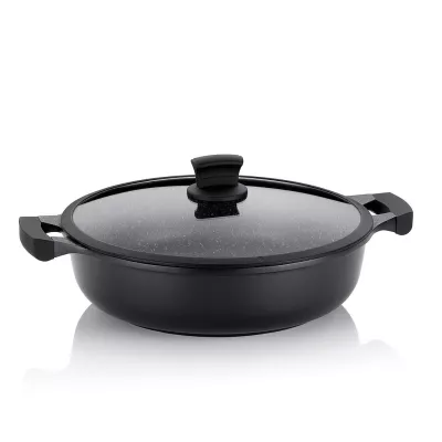 KELA-Naczynie do zapiekania +pokr.5l czarneStellaN