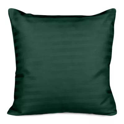 Poszewka satyna bawełna CIZGILI DARK GREEN/40x40.