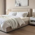 Prześcieradło jersey elastan z gumką ECRU/EKOLOGIA/220x200x30 - 2