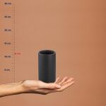 KELA-Kubek toaletowy ceramiczny czarny Matsi - 3