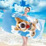 Ręcznik plażowy mikrofibra 100x180 H143 - 6