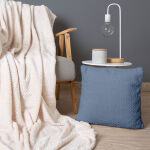 Poszewka żakardowa AMORRO/JASNY BŁĘKIT/40x40 (promocja) - 2