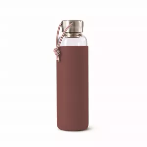 BB-Butelka szklana na wodę 600ml, burgundowa