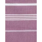 Ręcznik bawełniany hammam jagodowy / biały 170x100 cm Ottomania - 2