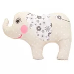 Poduszka przytulanka /40x40/B377 RÓŻ-B381 BEŻ SŁONIK - 2