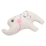 Poduszka przytulanka /40x40/B377 RÓŻ-B381 BEŻ SŁONIK - 4