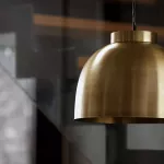 Lampa wisząca mosiądz 