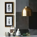 Lampa wisząca mosiądz 