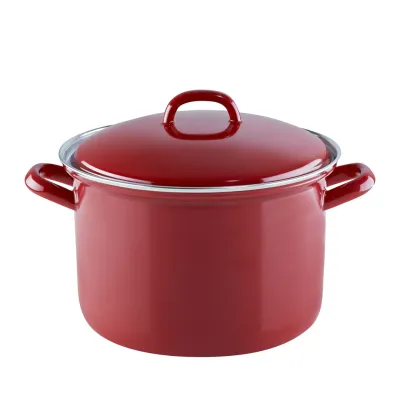 Garnek emaliowany z pokrywką 3,5 l Riess Classic RED 