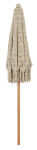 Parasol w naturalnych kolorach z haftem i frędzlami, drewniany maszt Ib Laursen - 3