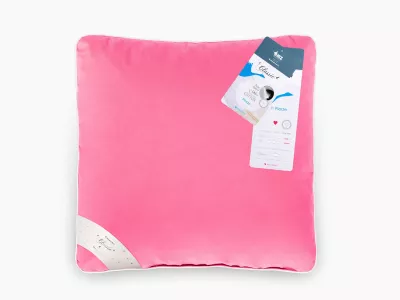 Poduszka pierze gęsie róż 40x40 0,30kg