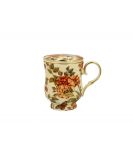 Kubek z zaparzaczem i pokrywką z porcelany DUO ECRU HERBAL ROSES 450 ml - 2