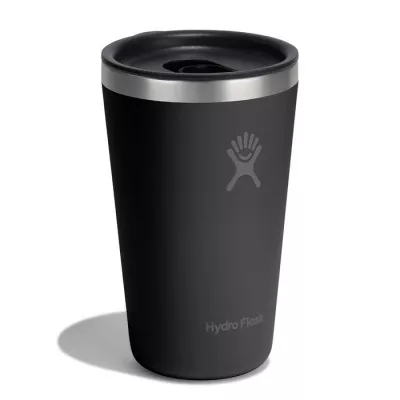 HF-Kubek 16 oz z pokrywą PRESS-IN, czarny