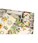 Filiżanki do kawy i herbaty porcelanowe ze spodkami DUO LINNEA 280 ml 6 szt. - 2