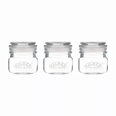 KIL-Zestaw 3 słoików 0,25l Push Top