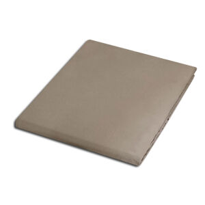 Prześcieradło satyna bawełniana ciemny beż 041/200x220