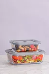 KIL-Pojemnik hermetyczny szklany 1,5l Rectangl NFS - 11