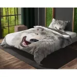 Pościel bawełna 160x200+1p70x80 Animals Wilk - 3
