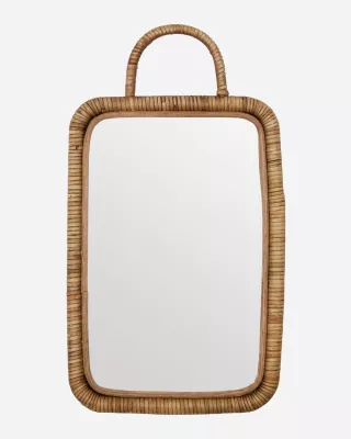 Lustro rattanowe Japandi 24x3x36 cm Meraki