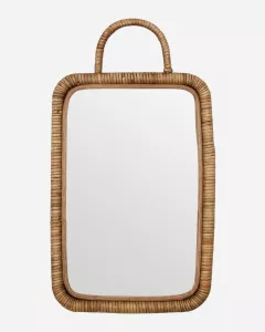 Lustro rattanowe Japandi 24x3x36 cm Meraki