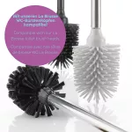 KELA-Szczotka toaletowa czarna-dąb Cube - 3