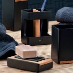 KELA-Szczotka toaletowa czarna-dąb Cube - 5