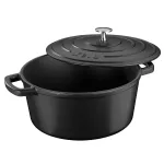 KELA-Garnek żeliwny emaliowany 4,6 l czarny Calido - 2