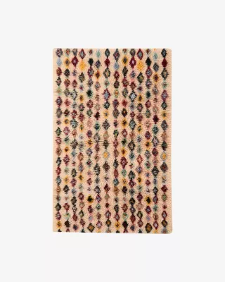 POPPY – Kolorowy Wełniany Dywan w Stylu Boho, Dekoracyjny Dywan do Salonu i Sypialni 200x140 cm