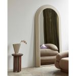 Duże lustro w kremowej ramie 203 x100 x 6 cm Falco NORDAL - 2