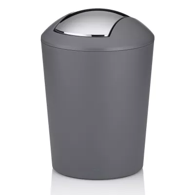KELA-Kosz z uchylną pokrywą 1,7l. szary-stal Marta