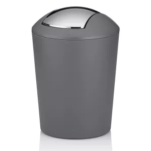 KELA-Kosz z uchylną pokrywą 1,7l. szary-stal Marta
