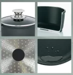 KELA-Naczynie okrągłe 5l +szklana pokrywka Kerros - 2