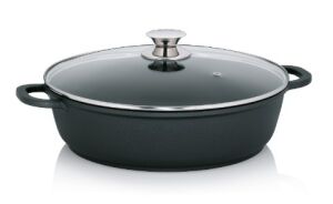 KELA-Naczynie okrągłe 5l +szklana pokrywka Kerros