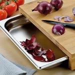 KELA-Deska z wysuwaną tacką 36x27cm  bambus Kenina - 3