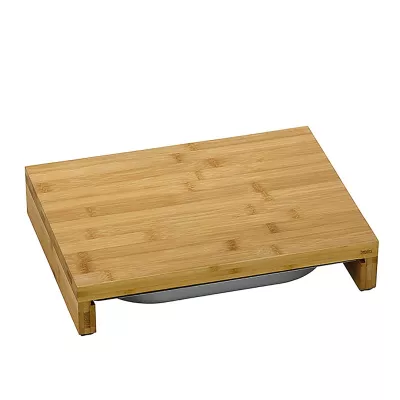 KELA-Deska z wysuwaną tacką 36x27cm  bambus Kenina