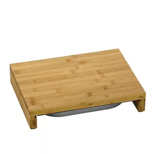 KELA-Deska z wysuwaną tacką 36x27cm  bambus Kenina