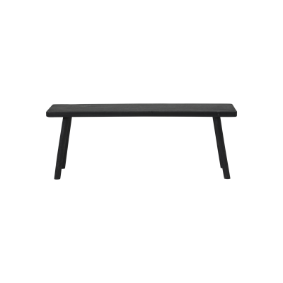 Ławka drewniana 120x38x43 cm czarna Nadi House Doctor