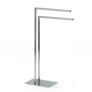 KELA-Stojak na 2 ręcznik łazienkowe chrom Style