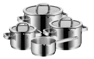 WMF-Zestaw 4 garnków 7 el. czarne pokr.Function 4