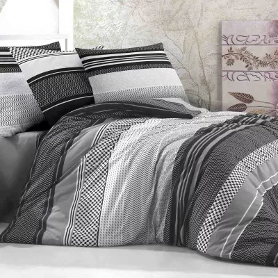 Pościel bawełniana ZIGO GREY/200x220 COTTONLOVE EXCLUSIVE