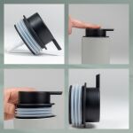 KELA-Dozownik mydła 300ml jasnoszary Sana - 3