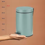 KELA-Kosz na śmieci 3 l jasnozielony Monaco - 3