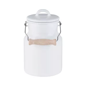 Kanka emaliowana na mleko 1,5l biała Riess Classic White
