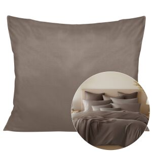 Poszewka satyna bawełna sepia 043/50x70