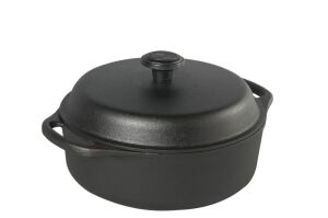 SKEPP-Garnek żeliwny 3l  z żeliwną pokrywą