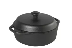 SKEPP-Garnek żeliwny 3l  z żeliwną pokrywą