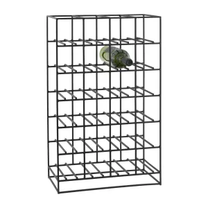 Stojak na wino 24but. metalowy czarny House Doctor